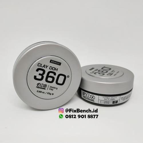 Jual Wax Fix Clay Doh 360 Bench 25gr ORIGINAL Hair Matte Not Pomade