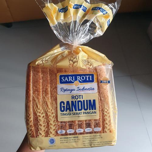 Jual Sari Roti Tawar GANDUM sarapan pagi roti gandum utuh (only grab