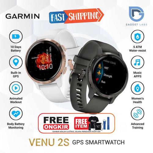 Jual Garmin Venu 2S / Garmin Venu 2 S Smartwatch GPS WiFi - Garansi Resmi -  White Rose Gold - Jakarta Utara - Gadget Labs | Tokopedia