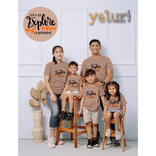 Gambar Kaos couple sarimbit keluarga Explore milo - S anak dari yeluzi Kab. Bandung Tokopedia