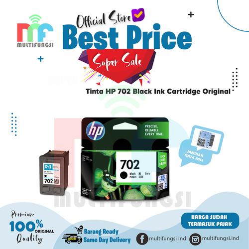 Jual Tinta HP 702 Black Ink Cartridge 