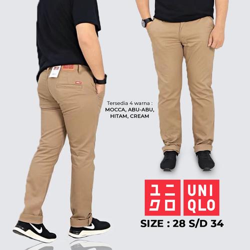 CELANA CHINO PANJANG PRIA UNIQLO FULL 