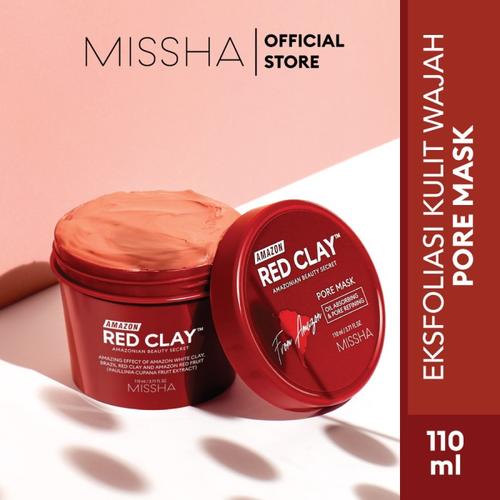 Foto Produk MISSHA AMAZON RED CLAY PORE MASK - masker (110ml) dari Missha Indonesia