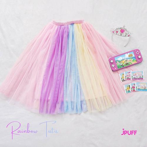 Gambar ROK TUTU ANAK RAINBOW ORIGINAL JPUFF - RAIN BOW KIDS SKIRT - Vol. 1, 3-4 tahun dari Jpuffid Kota Bandung Tokopedia