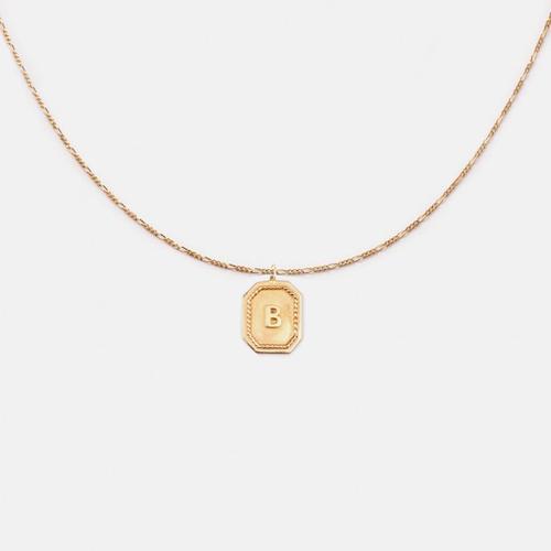 Alphabet Charm with Fig Necklace 