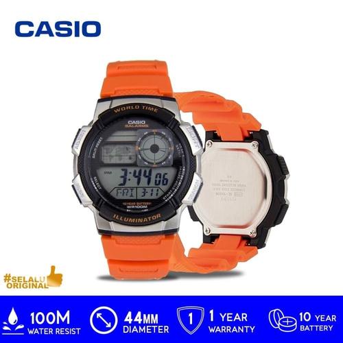 Foto Produk Casio GENERAL AE-1000W-4BVDF / AE 1000W 4BVDF / AE1000W ORIGINAL - Orange dari GrosirGshock