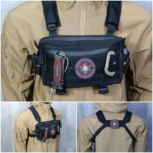 Gambar Tas dada tactical / Chesbag tactical / tas dada - Hitam dari MandalaTacticalGear Jakarta Barat Tokopedia