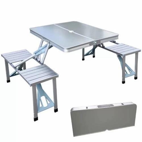 Foto Produk Meja Lipat + Kursi Portable Koper Serbaguna - Putih dari DDS Infinity