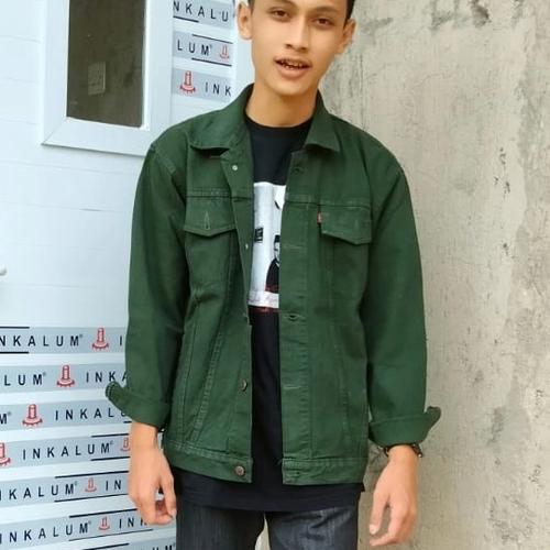 jaket denim army