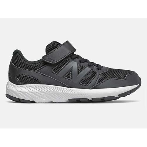 ✩Pair✩ NEW BALANCE 黑白運動童鞋YT570BK 寬楦黏扣帶魔鬼氈輕量NB 慢跑鞋| 露天拍賣
