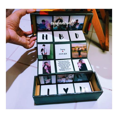 Jual Gift Box Photobox Kotak kado hadiah ulang tahun foto pop up MEDIUM ...