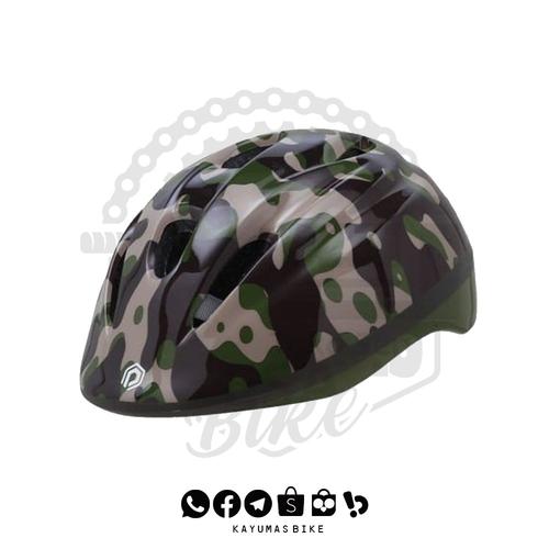 HELM SEPEDA ANAK POLYGON ARMY HELMET 