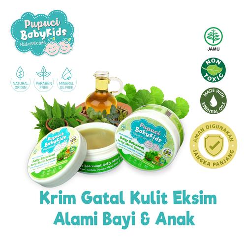 Gambar KRIM RUAM GATAL KULIT EKSIM BAYI BALITA 100% NATURAL HERBAL PUPUCI dari Pupuci Natural Care Official Kab. Bekasi Tokopedia