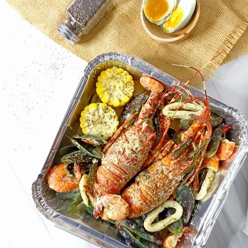 Jual Lobster Masak isi 2 Platter Mix Kerang Jagung - Jakarta Utara