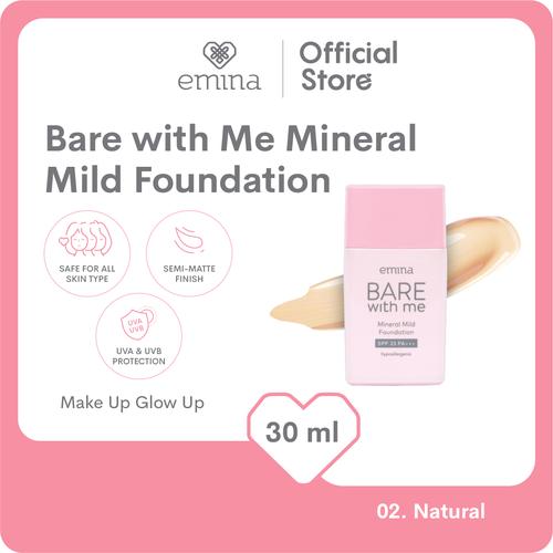 Gambar Emina Bare with Me Mineral Mild Foundation 30 ml - Foundation - 02 Natural dari Emina Official Store Kab. Serang Tokopedia