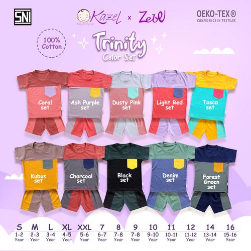 Gambar Kazel Trinity Set Unisex Edition 0-5Thn (1 Stel) - UK XXL, KUBUS dari Kazel Babywear Jakarta Utara Tokopedia