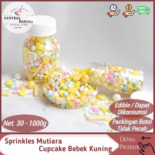 Springkel Kuningan Jual Sprinkle Mutiara Cupcake Bebek Kuning / Springkel Hiasan Springkle ...