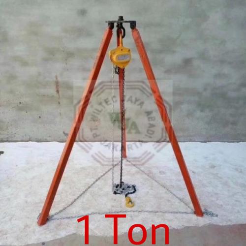 Jual Hoist / Tripod 1 ton / 1ton / 1000kg / 1000 kg & 3 meter / 3m