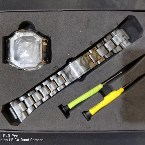 Jual Gshock Metal Bezel bracelet set 