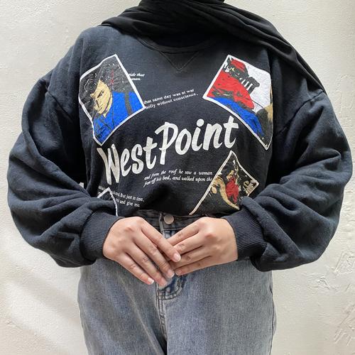 THRIFT CREWNECK SWEATER OVERSIZE TANGAN 