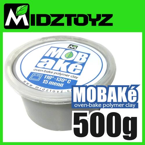 Gambar Mobake - Oven bake Polymer Clay 500g - Abu-abu dari Midztoyz Jakarta Timur Tokopedia