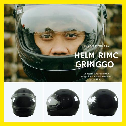 Helm Retro Scrambler Helm Jual HELM RETRO CLASSIC FULL FACE RIMC