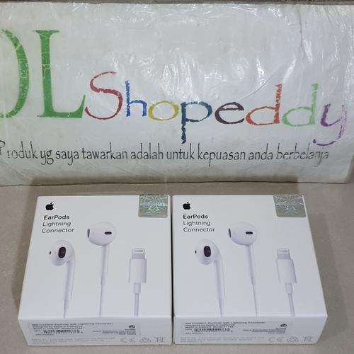 Jual iPhone 12 Series Earphone / EarPods Lightning Conector Apple Original  - Jakarta Pusat - OLshopeddy | Tokopedia