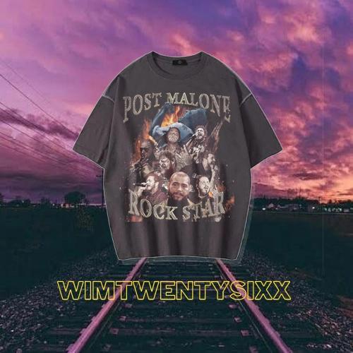 Jual KAOS POST MALONE ROCKSTAR VINTAGE 