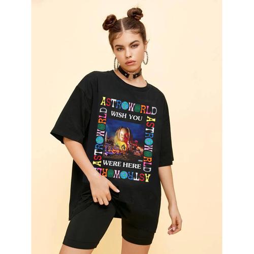 Gambar Kaos Astroworld travis scott | Tshirt custom |kornit beeze series|DTG dari Raster Graphic Print undefined Tokopedia