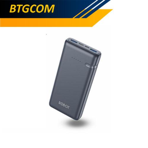 Foto Produk Robot RT21 20000mAh Two-Way Quick Fast Charge 3.0 18W Powerbank dari BTGCOM
