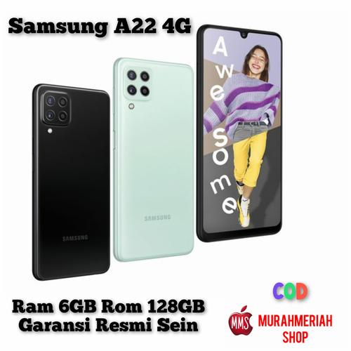 Foto Produk Samsung Galaxy A22 4G 6/128Gb Garansi Resmi Sein Tam - Hitam dari murahmeriah shop