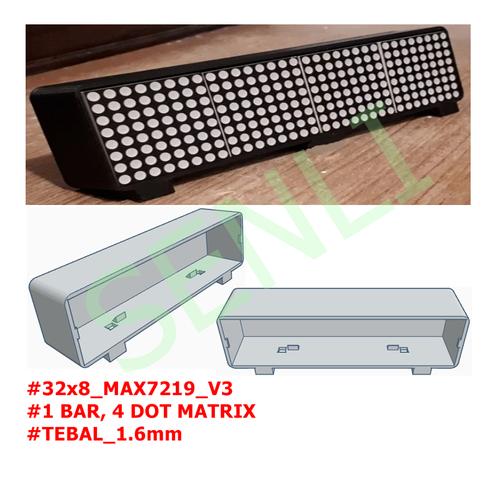Jual Case Casing Cover Frame Module LED Max7219 Dot Matrix 32x8 V3 - B+ ...