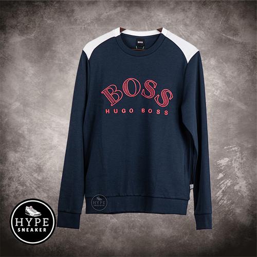 Gambar Sweater Hugo Boss Wave Red Navy Crewneck Sweatshirt 100% ORIGINAL dari HYPESNEAKER.ID Kota Salatiga Tokopedia