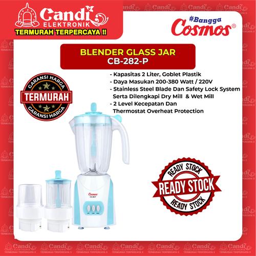 Gambar BLENDER PLASTIK 3 IN 1 2 LITER COSMOS CB-282-P dari Candi Elektronik Solo Kota Surakarta Tokopedia