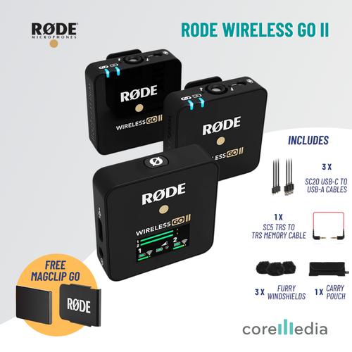 Promo Rode Wireless GO II Compact Dual Channel Wireless Microphone