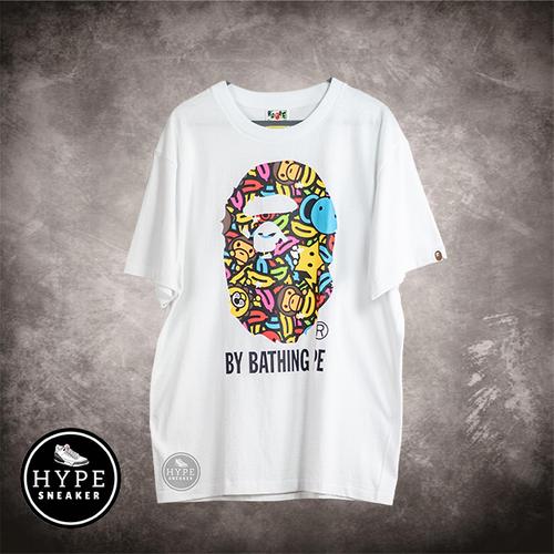 Gambar Kaos BAPE A Bathing Ape Big Head Baby Milo White Tshirt 100% ORIGINAL dari HYPESNEAKER.ID Kota Salatiga Tokopedia