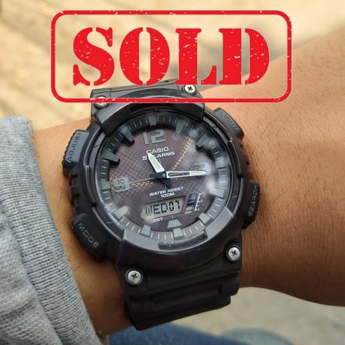 Jual jam tangan casio Tough solar aq-s810w original full hitam - Jakarta  Selatan - fins_collect | Tokopedia