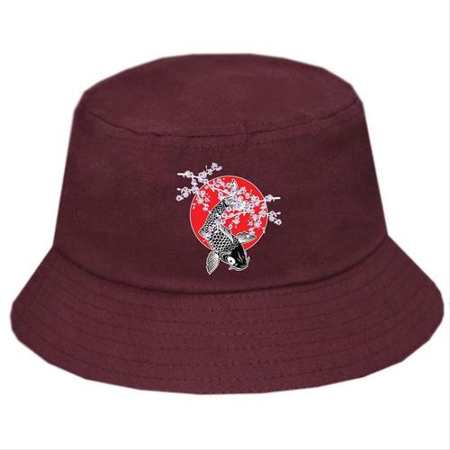 Jual Topi Bucket Hat premium ikan Koi 