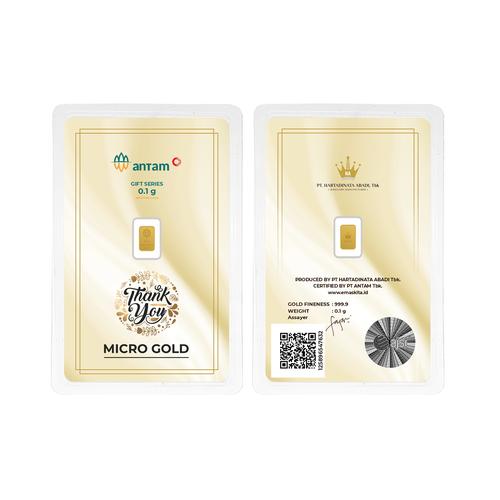 Gambar Logam Mulia Antam x Hartadinata Thank You Gold 0.1 Gr dari ACC by Hartadinata Official Kab. Bandung Tokopedia