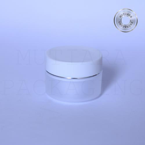 Gambar Pot Bunga Putih Natural / Potcream PP Bunga Putih dari Mutiara Packaging Kab. Bandung Tokopedia