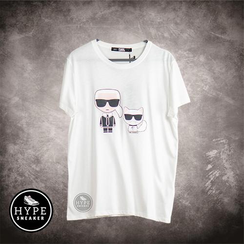 Gambar Kaos Karl Lagerfeld Choupette Print White Tshirt 100% ORIGINAl dari HYPESNEAKER.ID Kota Salatiga Tokopedia