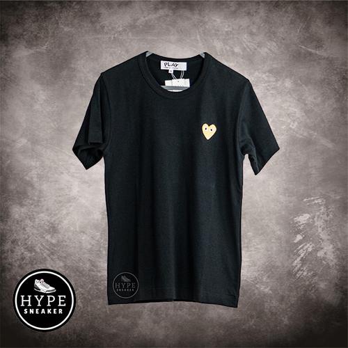 Gambar Baju CDG PLAY SMALL HEART GOLD BLACK Tshirt 100% ORIGINAL - M Ladies dari HYPESNEAKER.ID Kota Salatiga Tokopedia