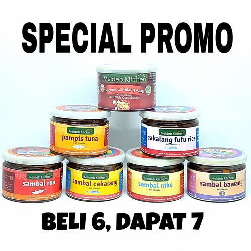 Foto Produk Beli 6pcs dapat 7pcs Aneka Sambal Meldeb Kitchen dari MeldebKitchen