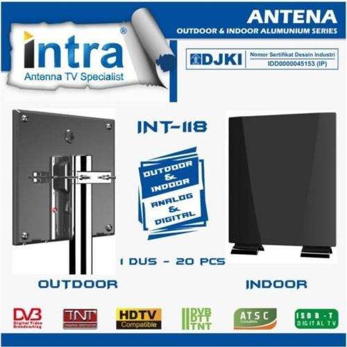 intra int 118 antena digital tv outdoor indoor intra int 118 free kabel antena 10m