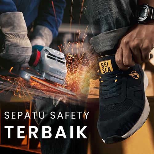 Gambar REISEN GEAR - MAKAW|sepatu safety sneaker blue navy sepatu safety - 43 dari JONBUSINESS Kota Cimahi Tokopedia