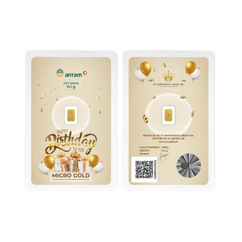 Gambar Logam Mulia Antam x Hartadinata Birthday Balloon Gold 0.1 Gr dari ACC by Hartadinata Official Kab. Bandung Tokopedia