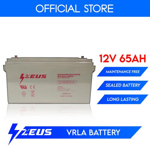 Gambar Aki VRLA Genset, Panel Surya 12v 65Ah Zeus Battery Aki Deep Cycle dari Zeus Battery Kab. Bekasi Tokopedia