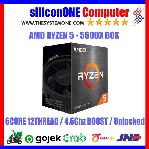 Gambar AMD Processor RYZEN 5 - 5600X BOX dari silicon ONE Computer Kota Bandung Tokopedia