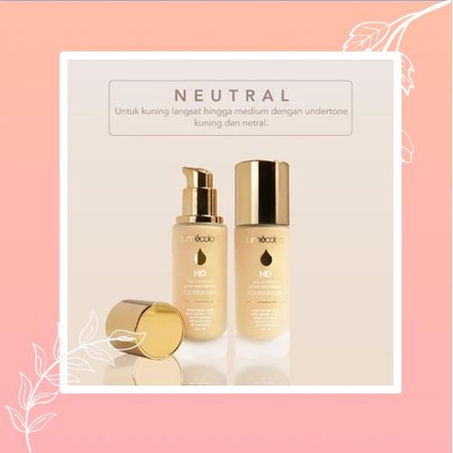 Foto Produk Lumecolors HD Full Coverage Liquid Foundation Alas Bedak Original - Neutal dari Vania98