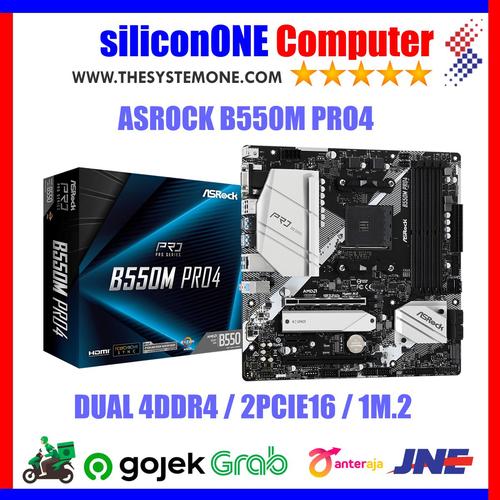 Gambar ASROCK B550M PRO4 dari silicon ONE Computer Kota Bandung Tokopedia